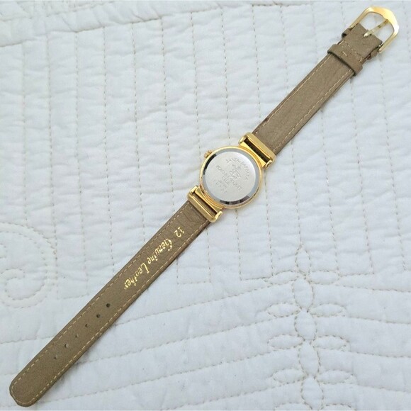 VTG Santa Barbara Polo & Racquet Club Ladies Watch Gold Tone Japan Old Money